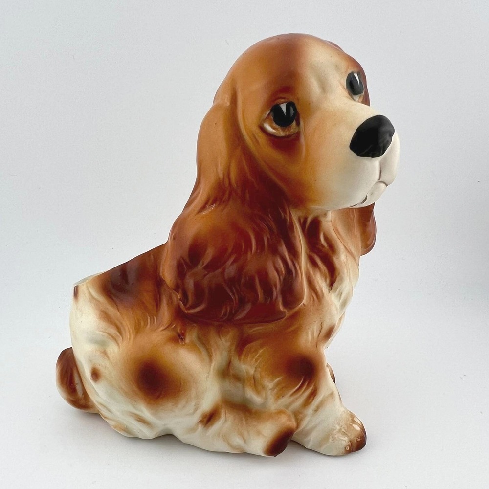 Vintage Napcoware Dog Planter Japan Spaniel Puppy Ceramic Planter MCM